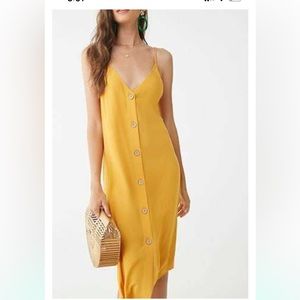 Forever 21 button front cami dress. NWOT. Size M.